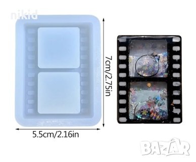 фото лента 2 рамки рамка снимка силиконов молд форма смола декор, снимка 1