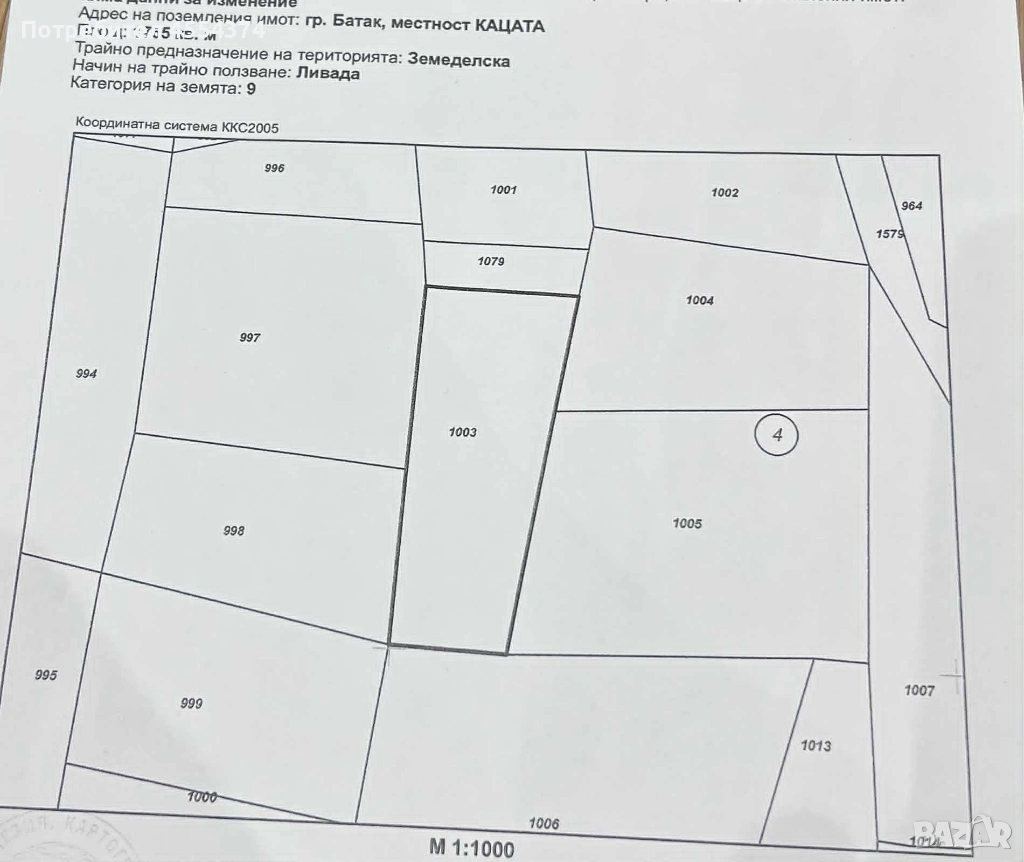 Продавам ливада разположена на метри от брега на язовир Батак , снимка 1