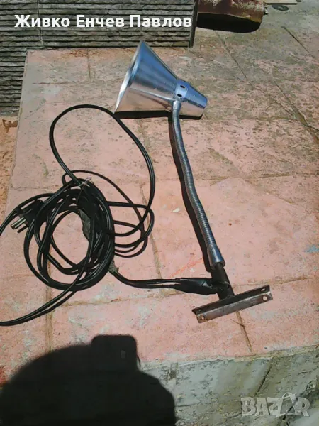 Стара индустриална лампа, снимка 1