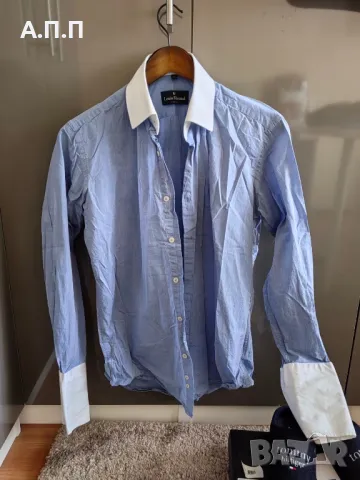 Риза Louis Feraud + ръкавели , снимка 2 - Ризи - 48326093