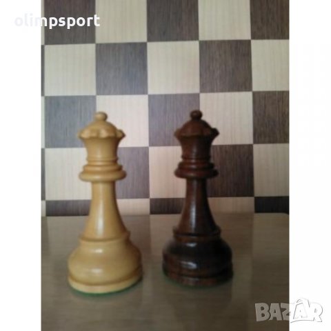 Дървени шахматни фигури Оригинални. Изработка - индийски палисандър. Дизайн Стаунтон 6, утежнени в о, снимка 3 - Шах и табла - 37591994