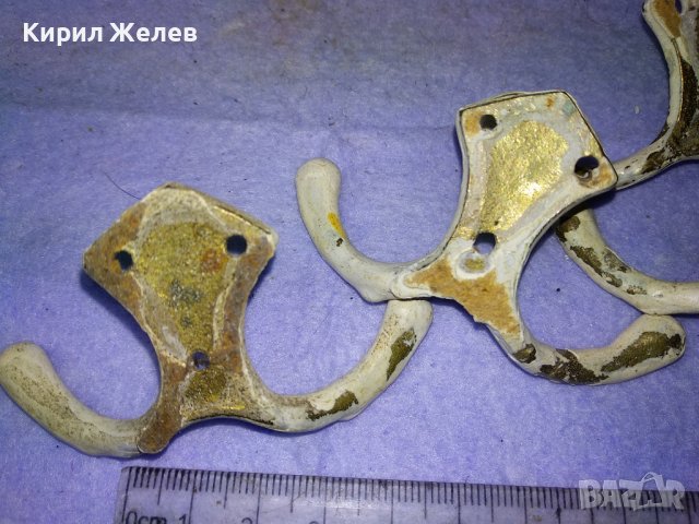 ЛОТ ПЕТ СТАРИ ВИНТИДЖ МОДЕЛ БРОНЗОВИ ЗАКАЧАЛКИ За ПОРТМАНТО 41296, снимка 4 - Антикварни и старинни предмети - 43805219