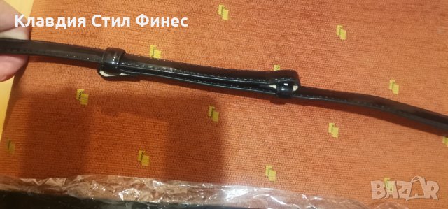 Елегантен лачен колан с прекрасен акцент с камъчета, снимка 5 - Колани - 43974466