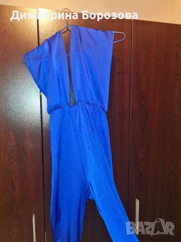 Син елегантен гащеризон, ликра, снимка 8 - Гащеризони - 41146535