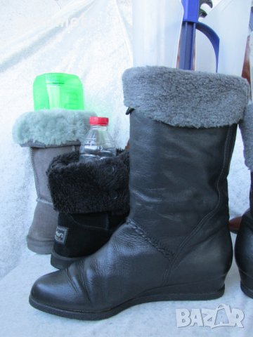 топли боти, ботуши N- 38 - 39, 100% естествена кожа + топла подплата от силиконови фибри, снимка 8 - Дамски ботуши - 35647968