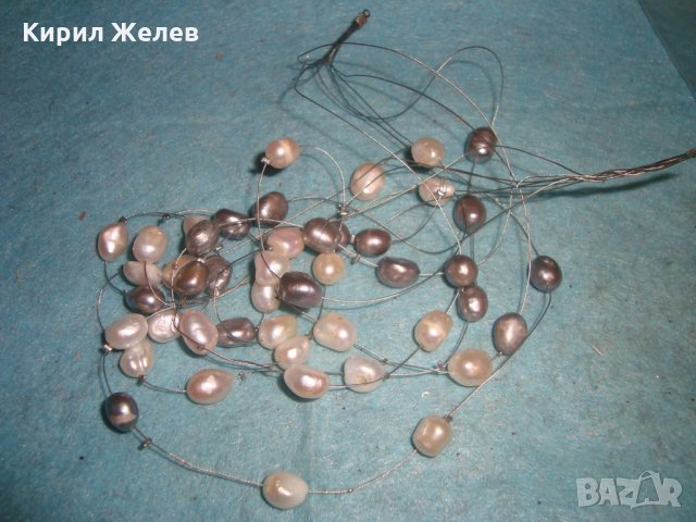 АРТ КОЛИЕ 100% ЕСТЕСТВЕНИ БЕЛИ и ЧЕРНИ ПЕРЛИ и 2 БИЖУТА - БОНУС 27118, снимка 17 - Колиета, медальони, синджири - 35078602