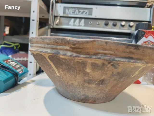 Стара голяма керамична купа 37/14 см, снимка 4 - Антикварни и старинни предмети - 47720442