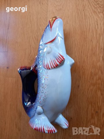 Порцеланова бутилка риба, снимка 2 - Декорация за дома - 35554416