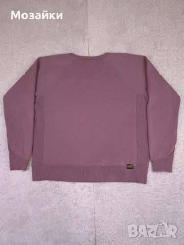 Дамски суитшърт с кръгло деколте G-Star RAW, пепел от рози, свободна кройка - размер M, снимка 8 - Суичъри - 53595528