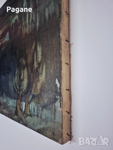 Маслена картина 60/41 см – експресивен пейзаж, снимка 3 - Картини - 53571623