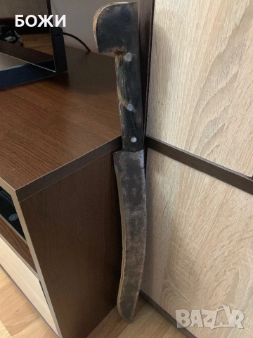 ⚔️ Масивен ръчно изработен нож 60 см – 65Г стомана, орех, снимка 3 - Ножове - 53438484