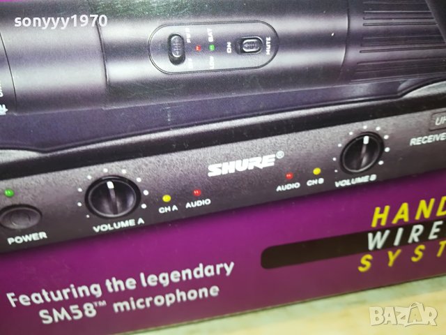 SHURE-2 БЕЗЖИЧНИ МИКРОФОНА 2809221911, снимка 11 - Микрофони - 38150594