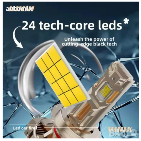 LED крушки H7 160W 10000LM,12-24V Canbus, снимка 6 - Аксесоари и консумативи - 53412787