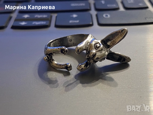 Пръстен “Заек” в наличност два цвята /А-74/