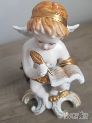 Стара порцеланова фигура-ангелче, снимка 12 - Колекции - 47258290