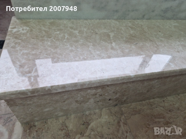 Подпрозоречни первази Мрамор Смирна - 16 Евро л. м. с фаска и водобран, снимка 13 - Облицовки - 53467110