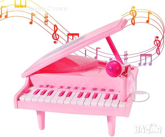 🎶 Бебешко многофункционално пиано с микрофон