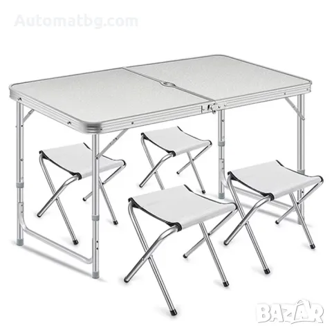 К-т маса с 4бр столове за къмпинг Automat, Сгъваеми
