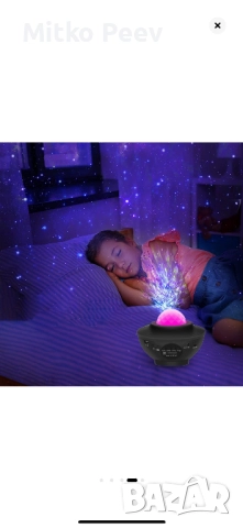 Нощна лампа с проекция на звезда и луна, снимка 7 - Друга електроника - 52862067