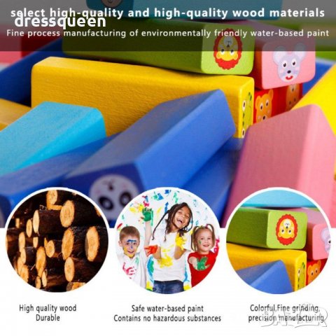 3619 Дженга с животни и зарчета за деца, снимка 2 - Други - 37485196