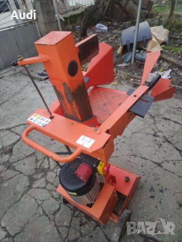 Вертикална трифазна/монофазна цепачка  6 тона натиск, мощност 3500W цепи метровки, снимка 5 - Градинска техника - 42377934