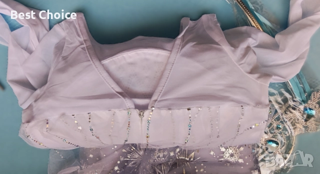 Детска рокля, костюм на принцеса Елза от "Замръзналото кралство", снимка 7 - Детски комплекти - 52819834