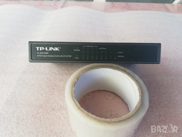 TP-Link TL-SG1008p POE gigabit 8 port, снимка 1 - Суичове - 38925728