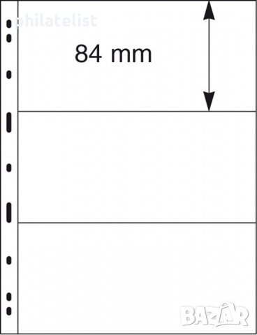 Lindner Uniplate листа за банкноти черни три банкноти