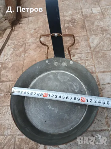 Стар меден тиган , снимка 2 - Антикварни и старинни предмети - 46012262