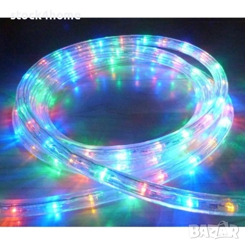 Светещ маркуч 10 метра с 8 режима за коледна украса, Водоустойчив, снимка 5 - Декорация за дома - 52525990