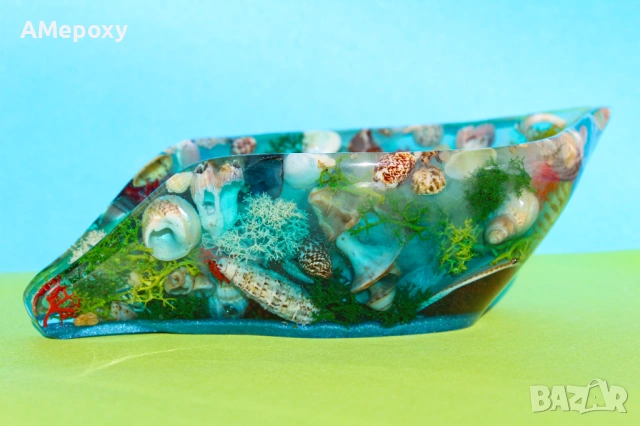 Поставка за сапун от епоксидна смола. , снимка 2 - Декорация за дома - 53276307
