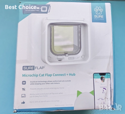 Умна автоматична вратичка за котки с четец за чипове SureFlap, снимка 3 - За котки - 52773668