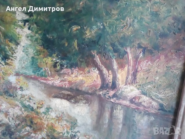 Стара маслена картина, снимка 8 - Картини - 28747637