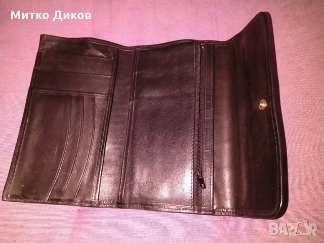 Портфейл Д -165х100 мм-естествена кожа, снимка 3 - Портфейли, портмонета - 27081547