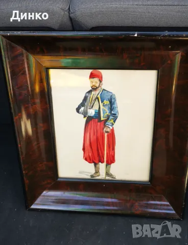 Стара картина от 1918година акварел.