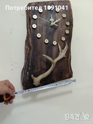 Подарък за ловец.Часовник от дърво. Ловен часовник.Стенен часовник , снимка 7 - Стенни часовници - 52796918