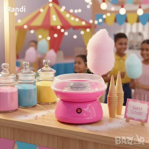 Машина за захарен памук за дома – Компактна, бърза и безопасна, снимка 6 - Други машини и части - 53255466