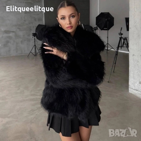 палто еко косъм