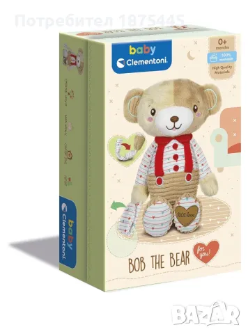 Играчка за бебе Clementoni - Първото ми плюшено мече/коте, снимка 2 - Плюшени играчки - 48465853