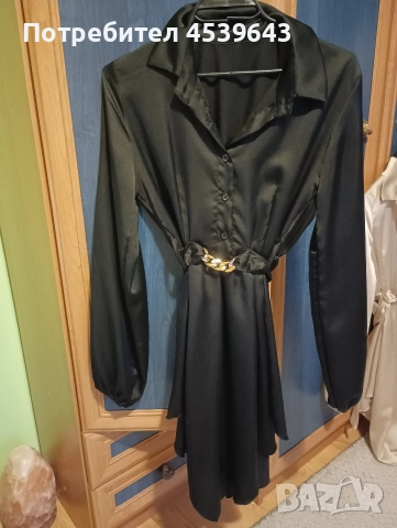 Елегантни дамски рокли в бежов и черен цвят, снимка 3 - Рокли - 52860948