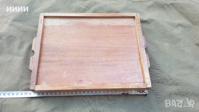 Дървен поднос, снимка 2 - Антикварни и старинни предмети - 51722962