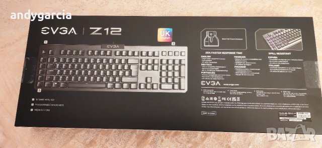Геймърска клавиатура EVGA Z12 RGB, Черен, USB чисто нова 36 месеца гаранция keyboard gaming, снимка 5 - Клавиатури и мишки - 43237676