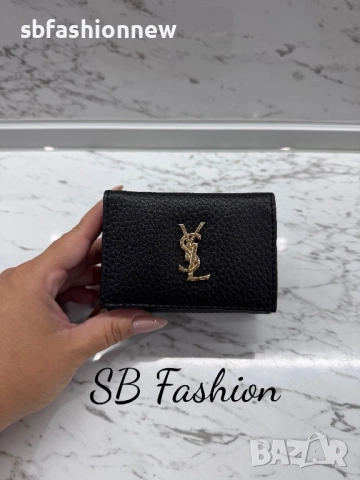 Ysl малко черно портмоне