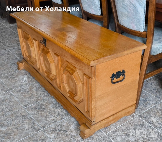 Дъбов нисък шкаф, снимка 3 - Шкафове - 53595019