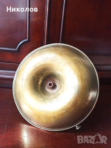 Месингов пепелник - дръжка на рапира, снимка 4 - Антикварни и старинни предмети - 51703177