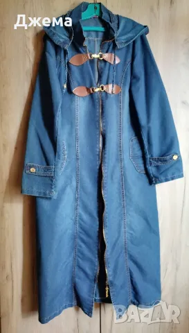 Дънково манто , снимка 2 - Палта, манта - 47665563