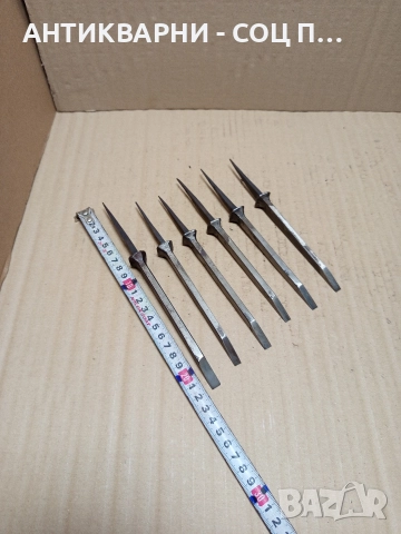 Комплект Соц Стари Дърводелски Длета. , снимка 8 - Антикварни и старинни предмети - 52696783