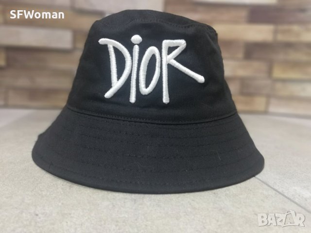 Dior hats шапки идиотки бродерия реплика , снимка 2 - Шапки - 33363040