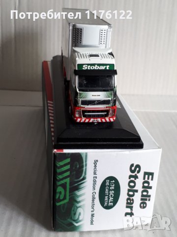 1/76 Atlas Volvo FX Fridge Box Truck Eddie Stobart Камион, снимка 3 - Коли, камиони, мотори, писти - 35166650