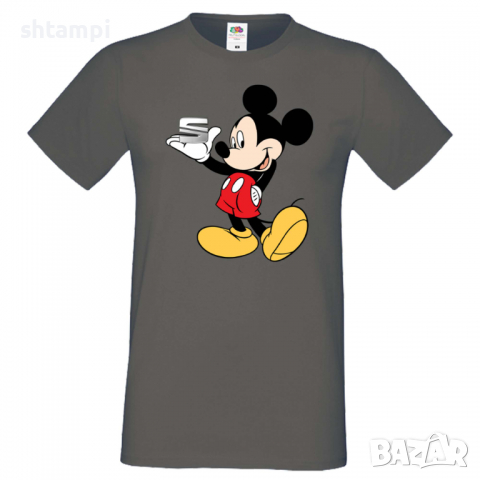 Мъжка тениска Mickey Mouse SEAT Подарък,Изненада,Рожден ден, снимка 5 - Тениски - 36577596